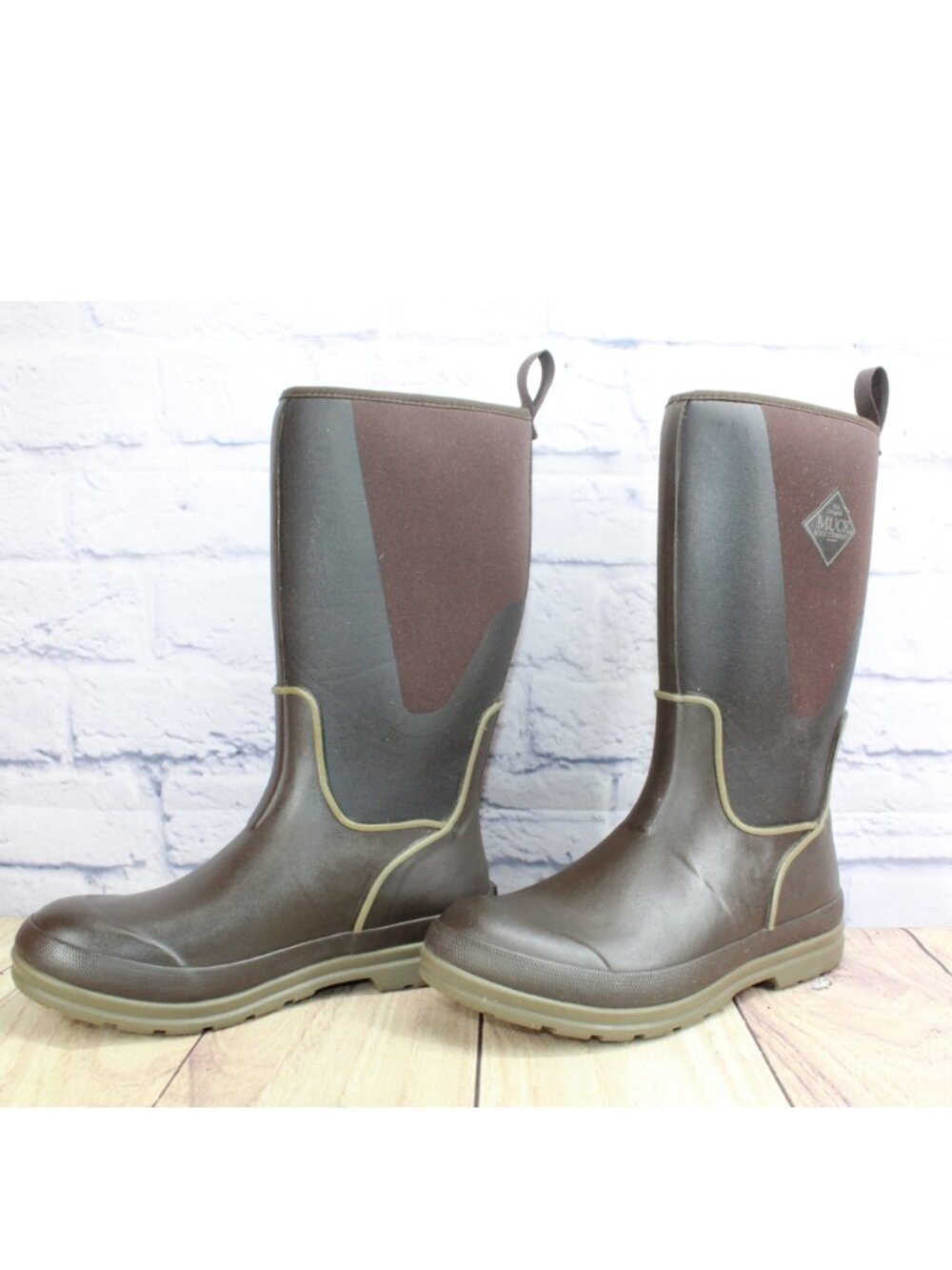 Muck Boots Originals Tall Dark Brown Rubber Boots Waterproof Outdoor Size 6 - Picture 2 of 9